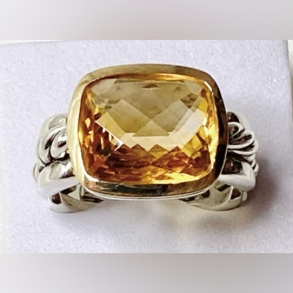 David Yurman Limited Edition Citrine Wheaton Ring - Picture 16 of 16